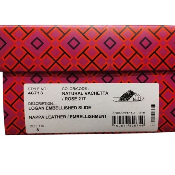 Tory Burch Logan Beaded Leather Slides - Picture 5 of 5